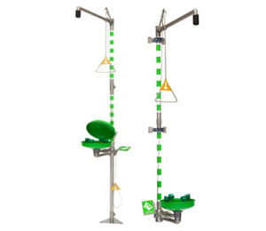 En bild på 2 kombiduschar som står bredvid varandra.